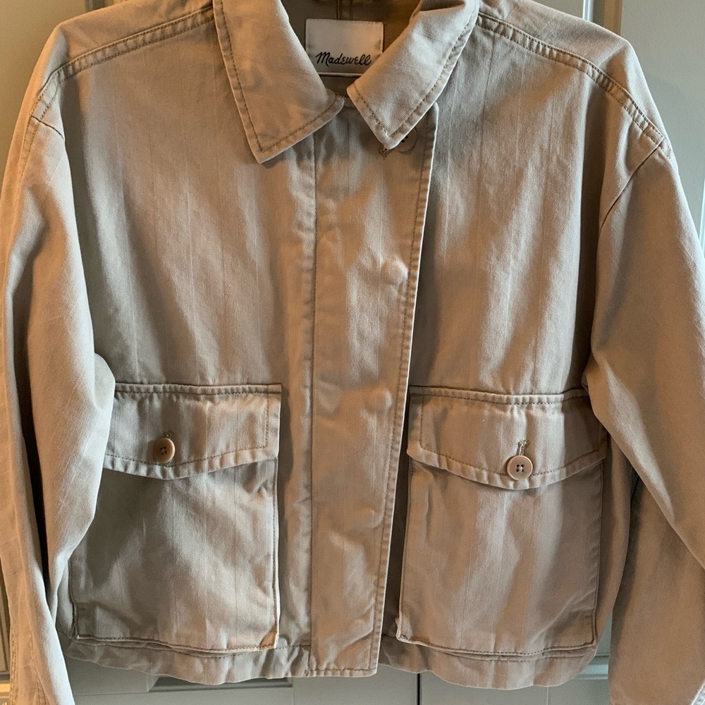 Madewell Tan Classic Boxy Jacket